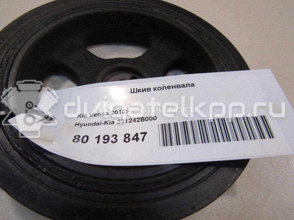 Фото Шкив коленвала для двигателя G4FA для Hyundai Ix20 Jc / Accent / I20 / I30 90-109 л.с 16V 1.4 л бензин 231242B000 {forloop.counter}}